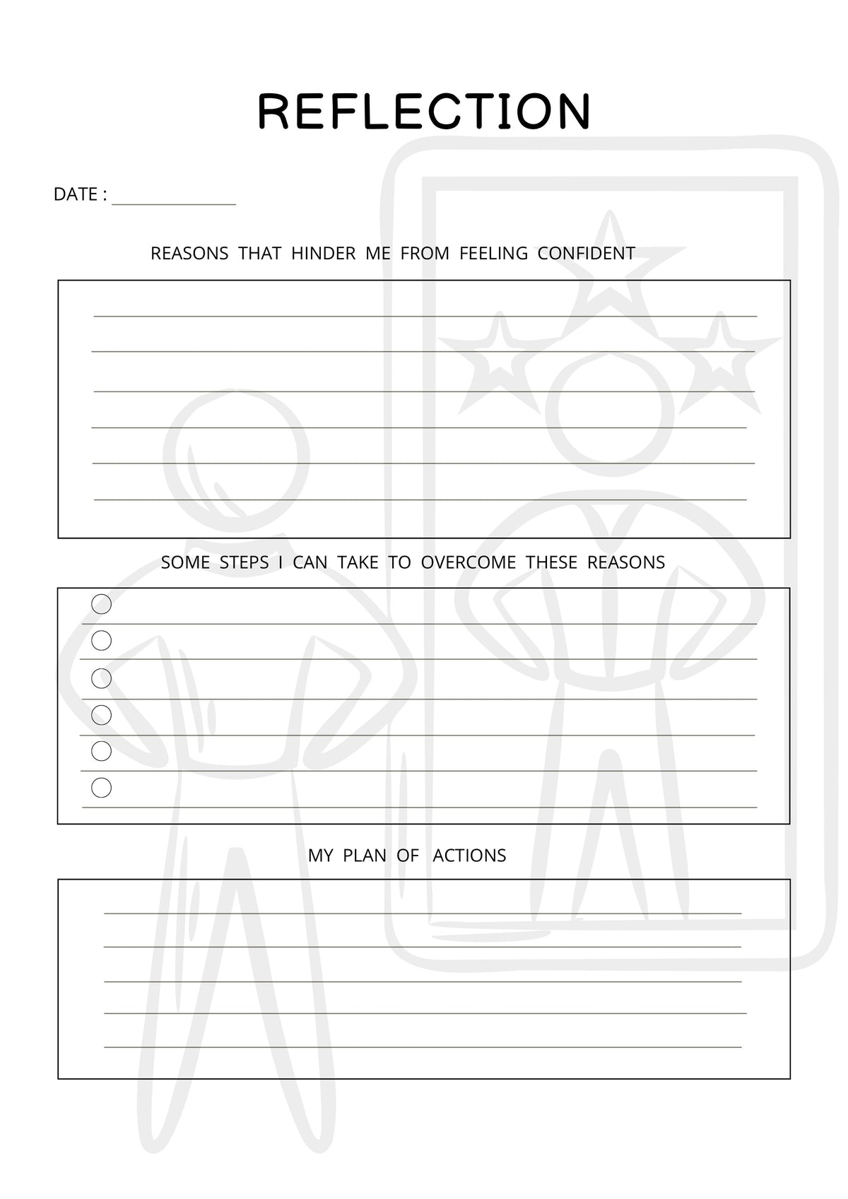 Confidence? Noted. | Self Confidence building Journal.